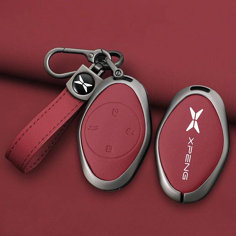 Zinc Alloy Car Key Case Cover For Xiaopeng Xpeng P7 P7i P5 G3 G3i G9 G6 22-23 Key Housing Package Car Accessories