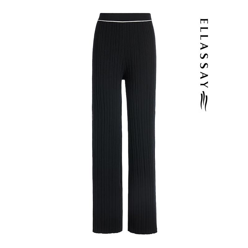 ELLASSAY Women's Autumn Lambswool Loose Knit Trousers