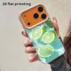 Phone Case: 2D Flat Lambskin Suitable for iPhone 18 17 16 15 14 13 Pro Film Protective Case, Lime Splash, Christmas and Halloween Gifts