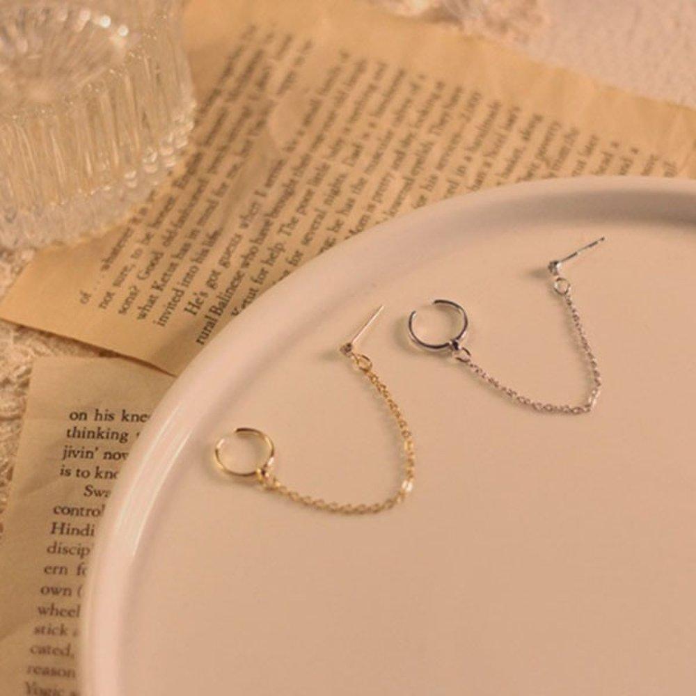 Bracelet Earrings Ear Cuff Fashion Earrings Ggd Basic Simple Link X (2 pieces)