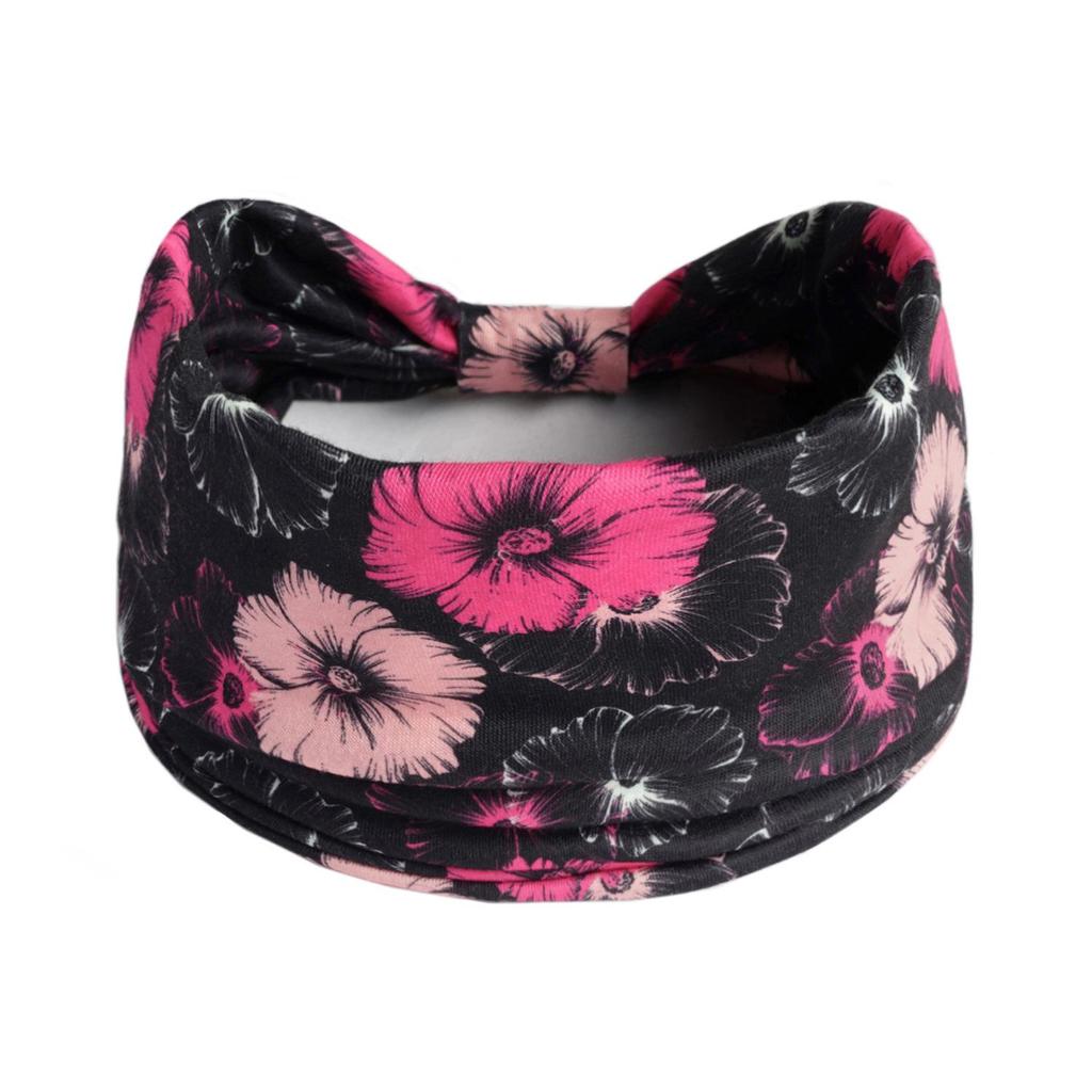 Women's Wide Retro-Style Elastic Sports Headband - Yoga & Hair Accessory