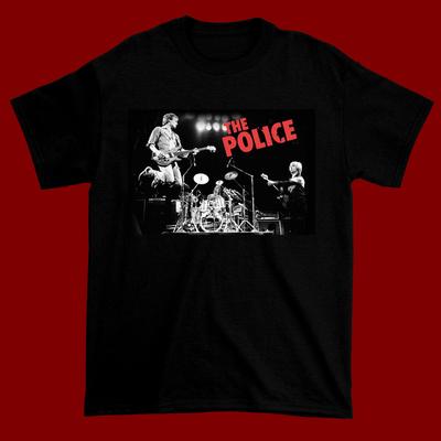 Zeldzaam The Police Vintage Concert Jaren 90 Zwart Alle Maten Unisex T-shirt AC145