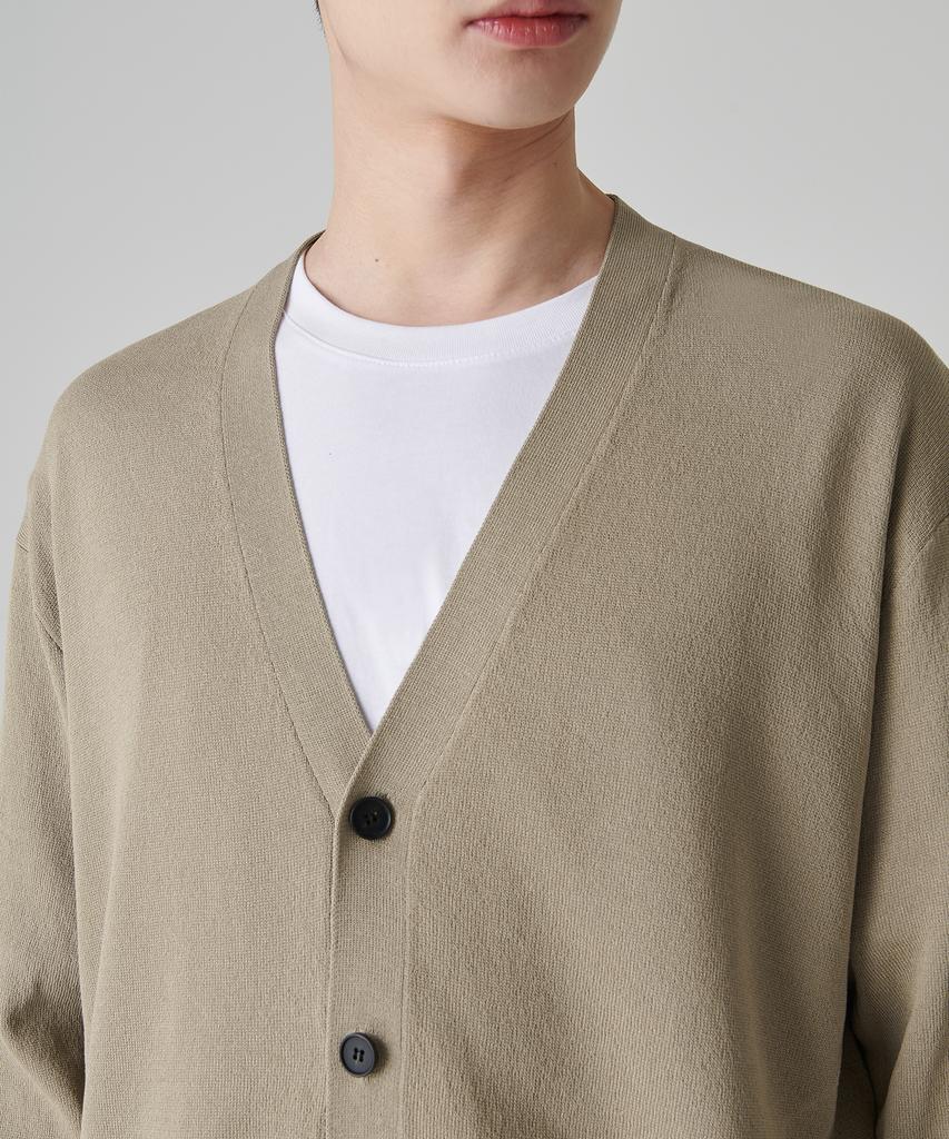 Musinsa Standard Cool Touch Essential Cardigan [Beige]