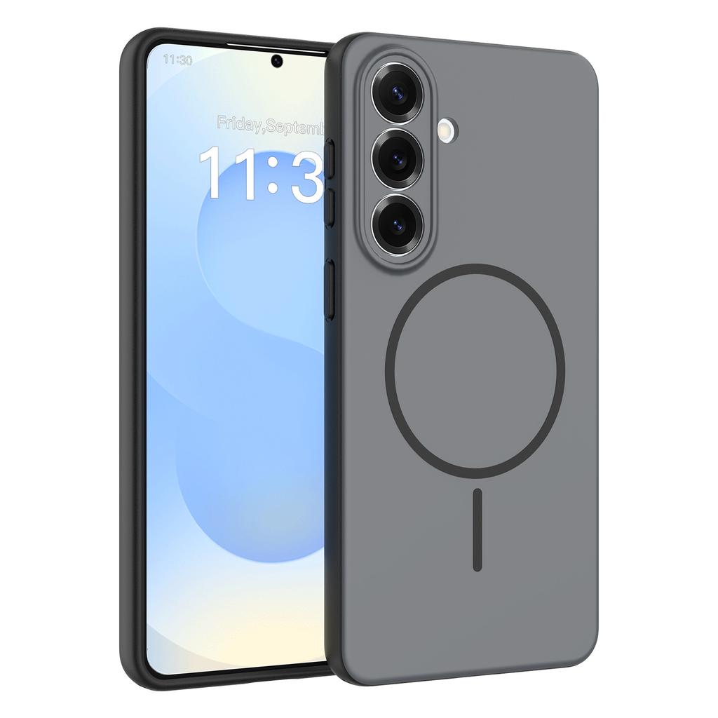 The New Product Is Suitable for Samsung S26 Skin-sensitive Magnetic Mobile Phone Case S25ultra Anti-drop and Anti-fingerprint S26plus Protective Case.