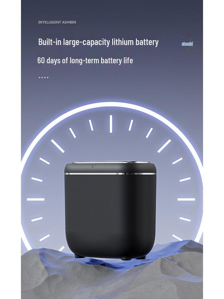 Crevice Smart Induction Trash Can: Multi-Scene, Low-Noise, Slow-Close, Waterproof, Odor-Proof Trash Bin.