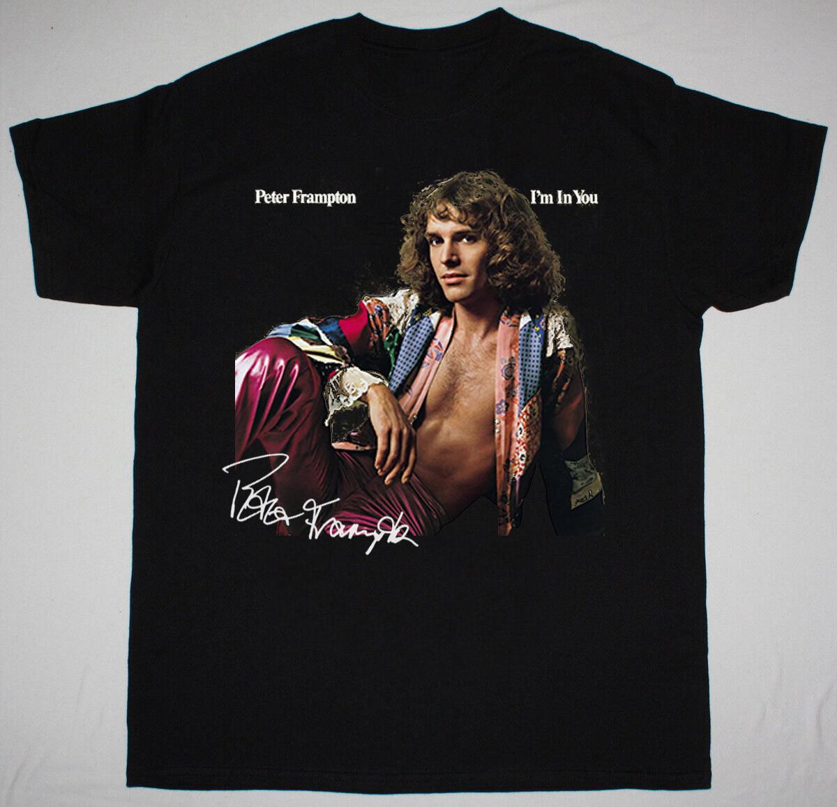 Im In You Peter Frampton Guitar Signature Black All Size Gift Shirt Btn179 S