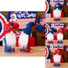 Day Independence Cute Gnome Plush Toys For Festive Home Display In Red And Colors Blue