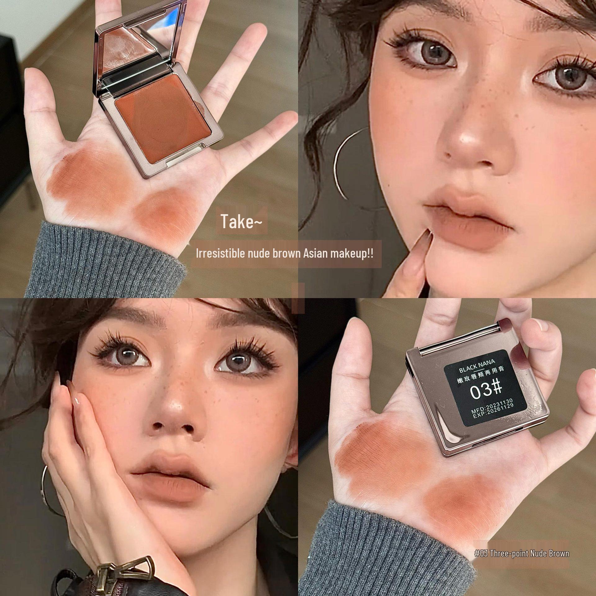 BLACK NANA Rose Lip & Cheek Matte Blush Multi-Use Whitening Cream