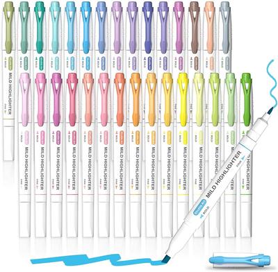 Shuttle Art Highlighter Soft 30 Highlighter Line Pastel Extra Chisel Quick For Diary Office Set, Color, Colors, Marker, Marker, Water-Based, Colors,