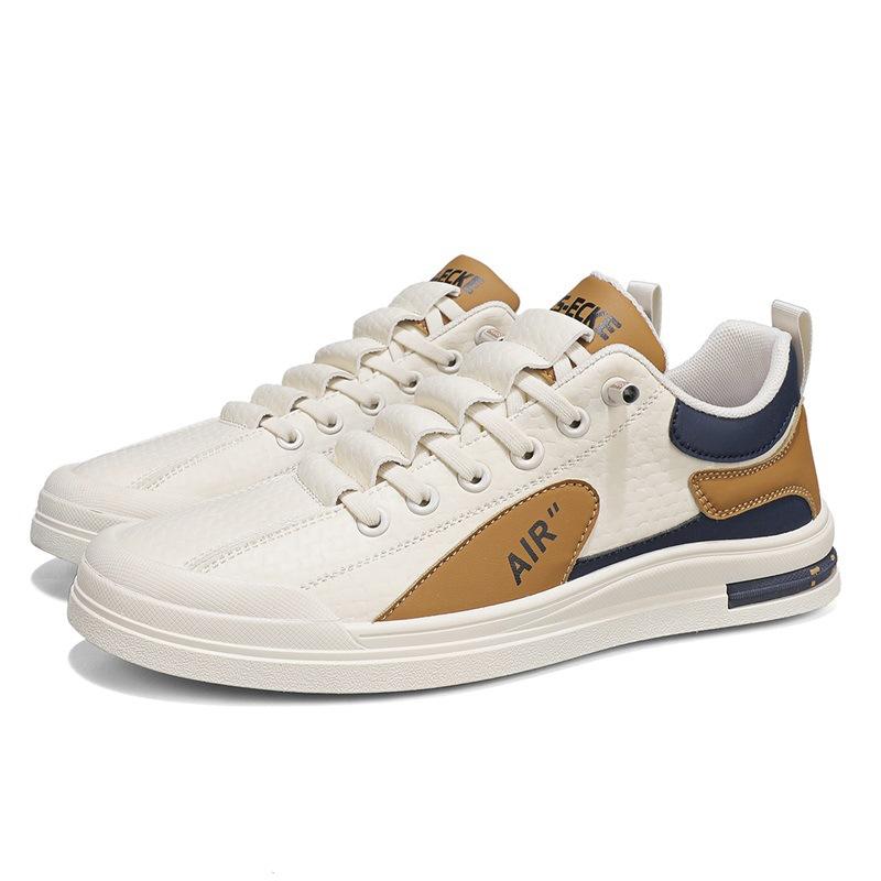 Men's shoes four seasons new low-top foot cover Korean version light contrasting color board shoes youth sports and leisure shoes flat-soled trend