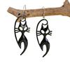 1 Pair Halloween Earrings Bat Ghost Hand Spider Pumpkin Ghost Black Cat Shape Drop Earrings Jewelry Accessories