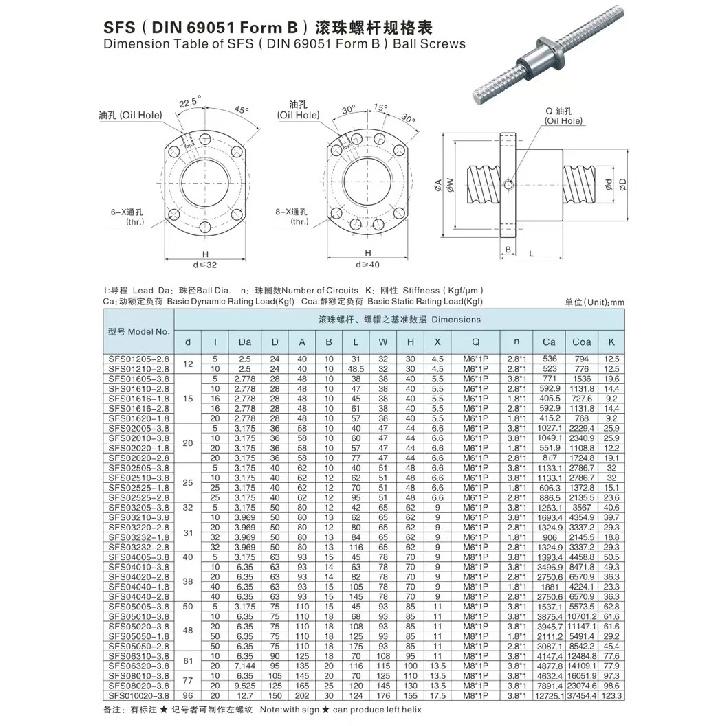 Ball Screw SFU3204 SFU3205 SFU3210 SFE3232 End Machine Tool Parts And Accessories for CNC And Industrial Use