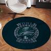 Philadelphia Eagles (1) Round Office Rug Decorative Floor Rug for Office Bedroom Living Room and Home Space