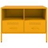TV Stand Mustard Yellow 68 X 39 X 50.5 Cm Steel