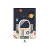 Rocket Poster Baby Nursery Decor Adventure Space Astronaut Minimalist Wall Art Print Canvas Painting for Living Room Home Decor