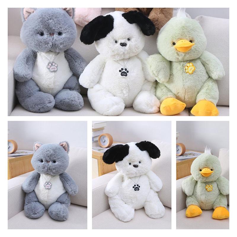 Bunny Kitten Bear Puppy Duck Plush Toy Sleeping Pillow Animal Decoration Doll