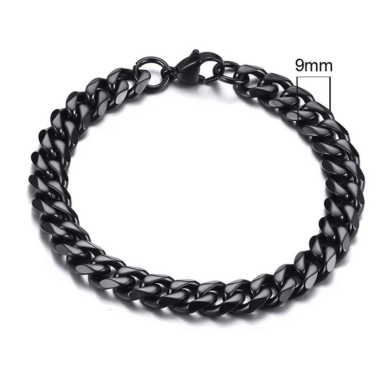 Vnox Wolesale 3-11mm Chunky Miami Curb Chain Bracelet for Men, Stainless Steel Cuban Link Chain Wristband Classic Punk Heavy