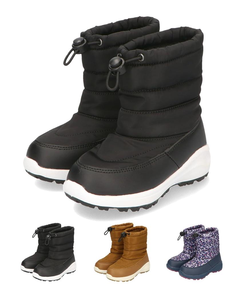 Oriental Traffic Snow Size cm Kids' Waterproof, Non-Slip Boots, Black, 17.0