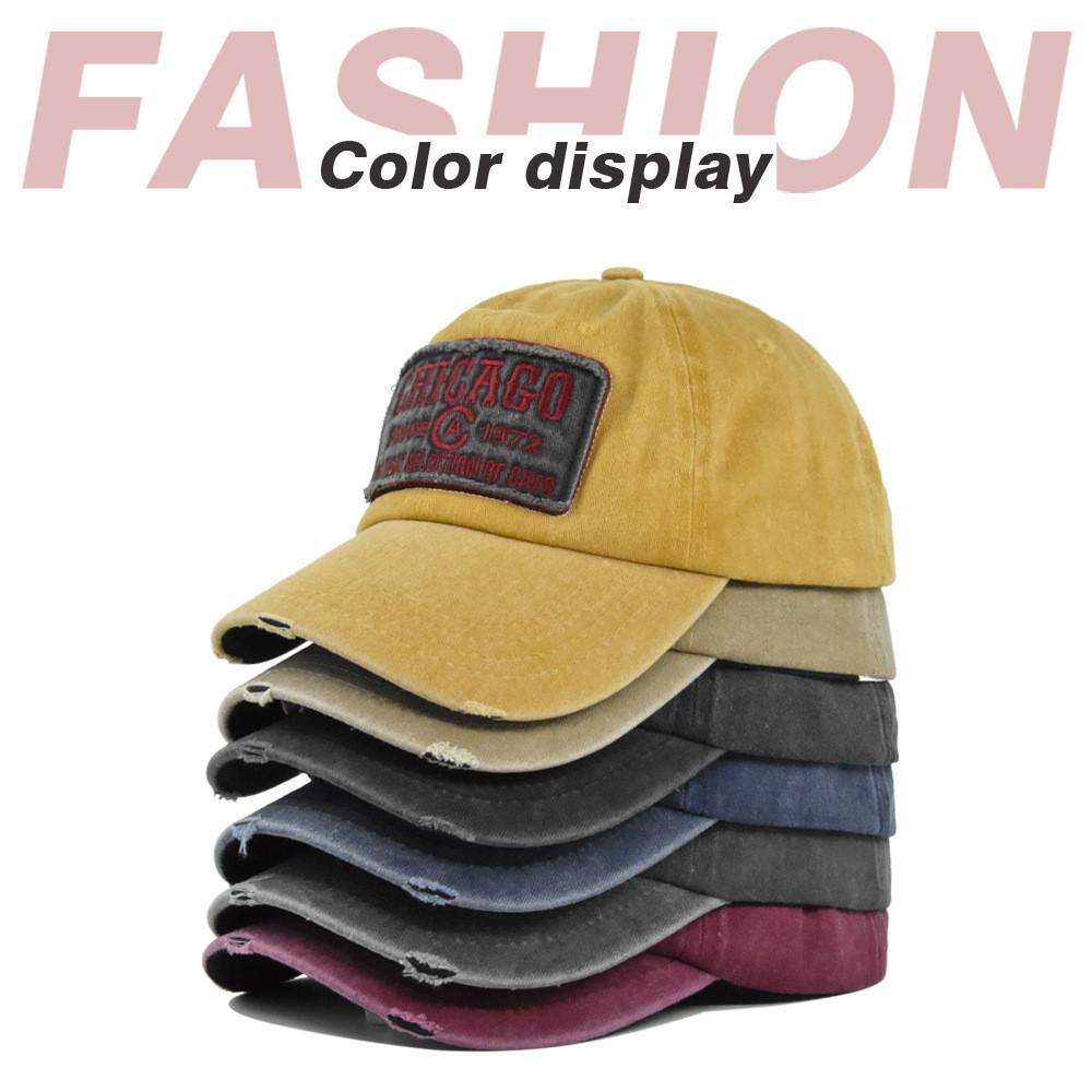 Tongue Duck Hat Retro Chicaco 3d Embroidered Baseball Hat Sun Visor Cotton Hat
