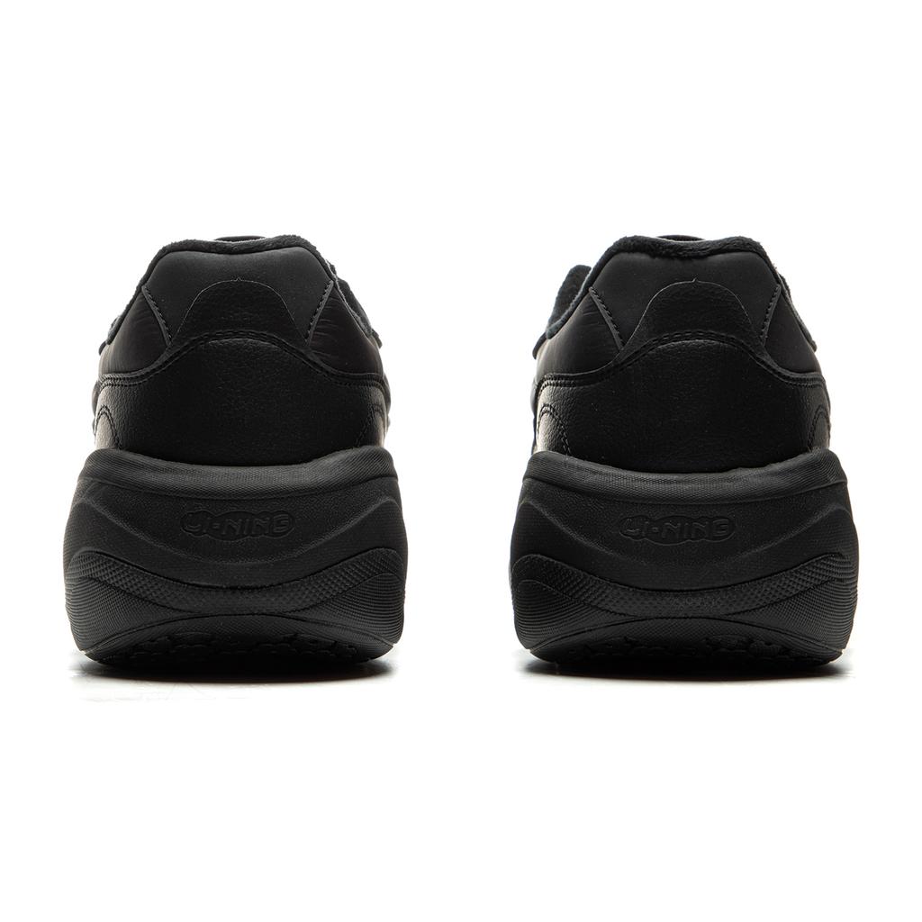 Li Ning Honey Cushioning Abrasion Resistant Height Increasing Low top Running Shoes Women's Black AGCU342-5