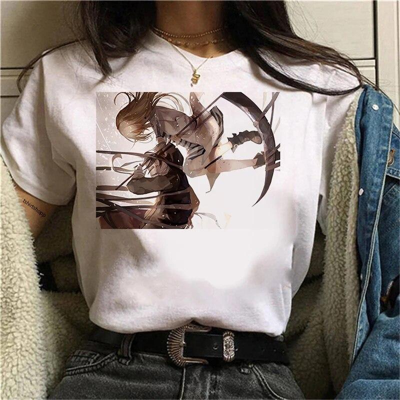 Nová japonská anime trička pro ženy Angel of Death Grafická trička Isaac Zack Foster Trička Raychel Dámské tričko Kawaii Unisex