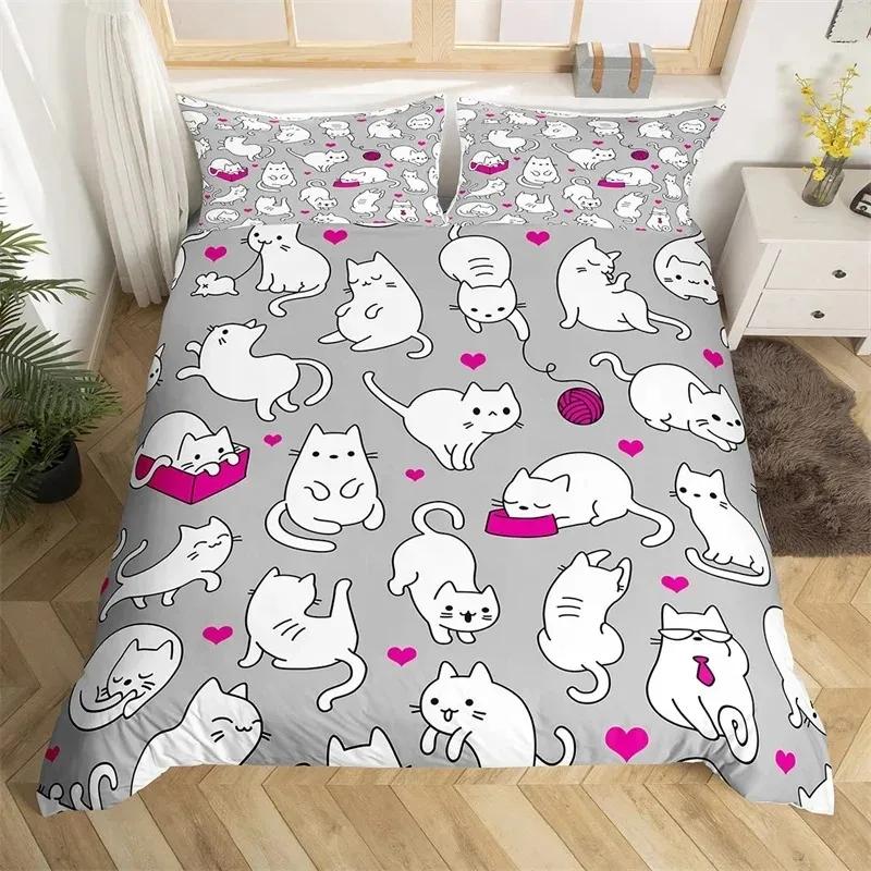 Lovely Baby Elephant Flowers Duvet Cover Set Cute Cartoon Animals Bedding Set Giraffe Quilt Cover Twin Full For Girls Boys Gift