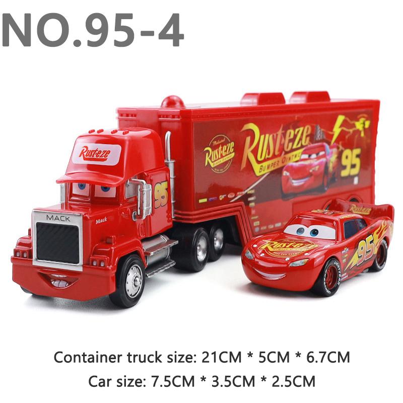 Pixar Cars Truck Model Car 1/55 Die Casting Eugene Carbureski Container Trucks Racing Toy Birthday Gifts Kids Toys Collectibles