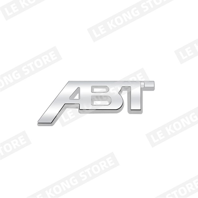 

ABT Badge Emblem Front Hood Grille Sticker Decal Accessories For SEAT Hyundai Honda Skoda Fiat Abarth Q3 Q5 Metal Car Styling 8.2CMX3.2CM