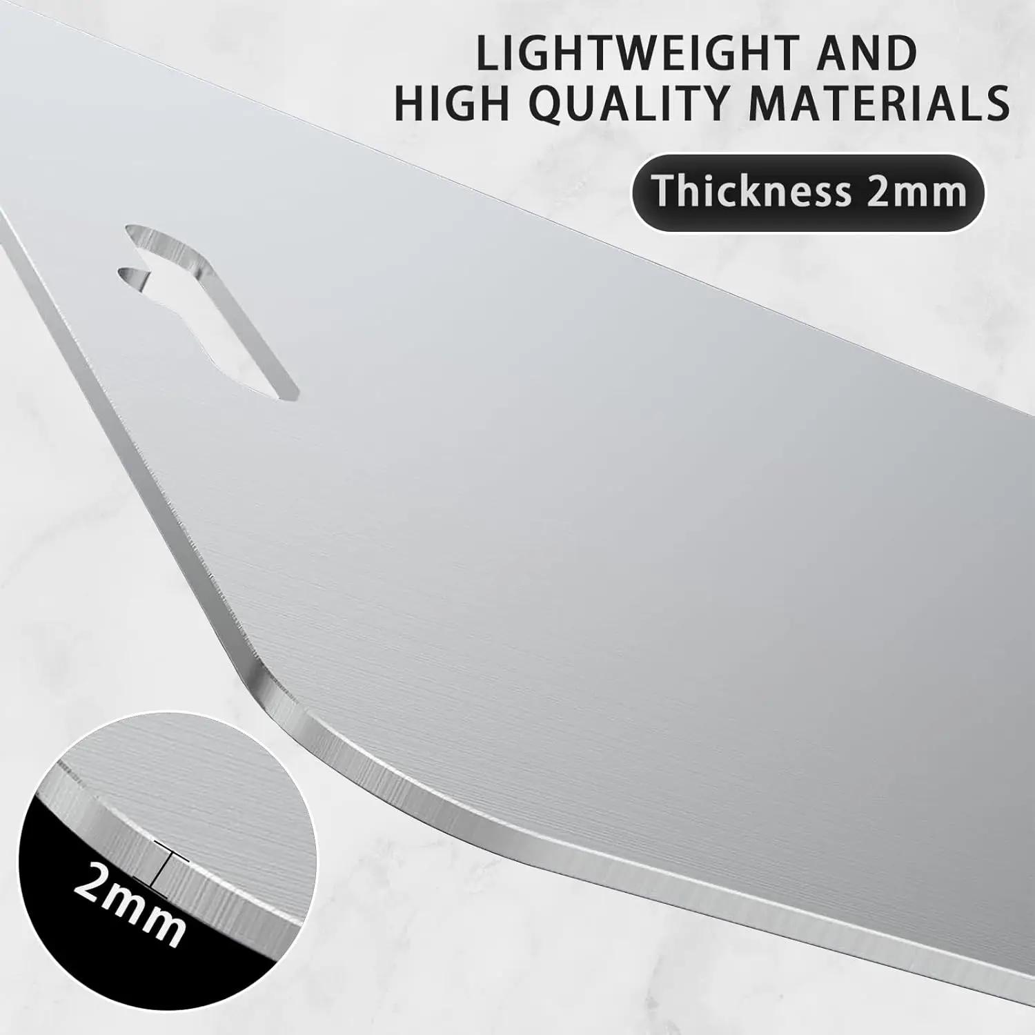 

2MM Thick Titanium Cutting Board for Home Kitchen Cooking Outdoor 1 Pcs Double-Sided Food-Grade Titanium Chopping Board 29x20x0.2cm