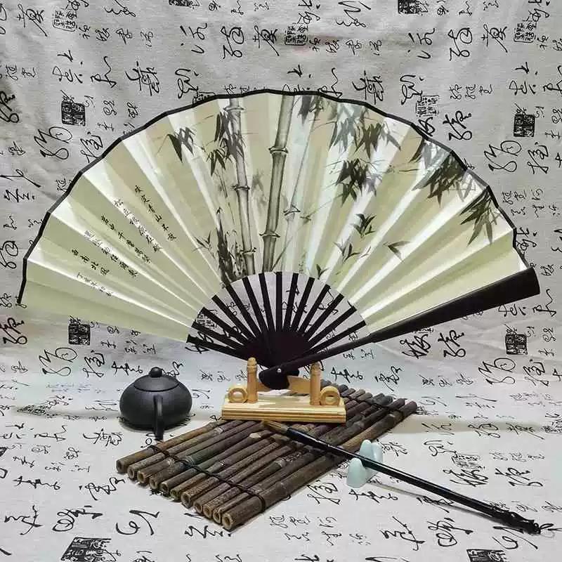 Traditional Folding Fan with High Aesthetic Value, Portable, Chinese Style, Specifically for Dancing, Handmade Accessory for Hanfu