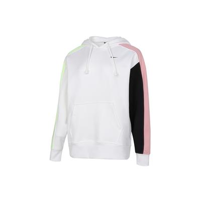 Color Block Pullover Hoodie Women Hoodies White DA0472-100