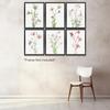 Gubrandin 6PCS Vintage Botanical Wildflower Art Wall Art Prints Artwork Paintings for Home Farmhouse Office Bathroom Kitchen Bedroom Wall Decor (8x10