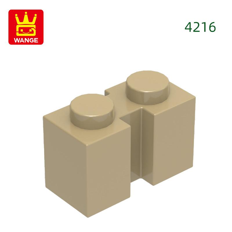 129Pcs/lot NO.4216 Modified1 x 2 featuring Groove Brick Moc Colour Accessories Works With featuring Block DIY Children's Toy Assembly Parts