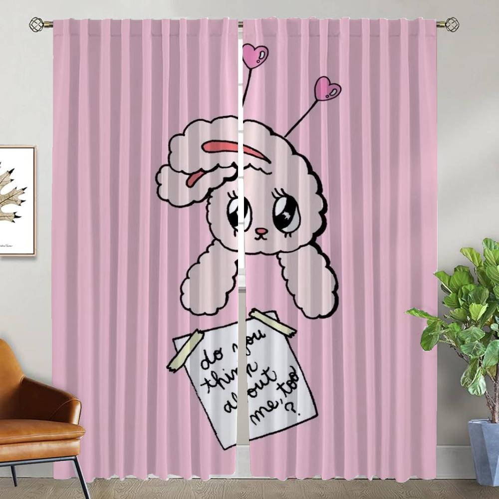 Zasłony do wnętrza domu do salonu EstherBunnyS Dekoracja Halloween Tiul do sypialni Przegroda Zasłona okienna Rolety Dziecko