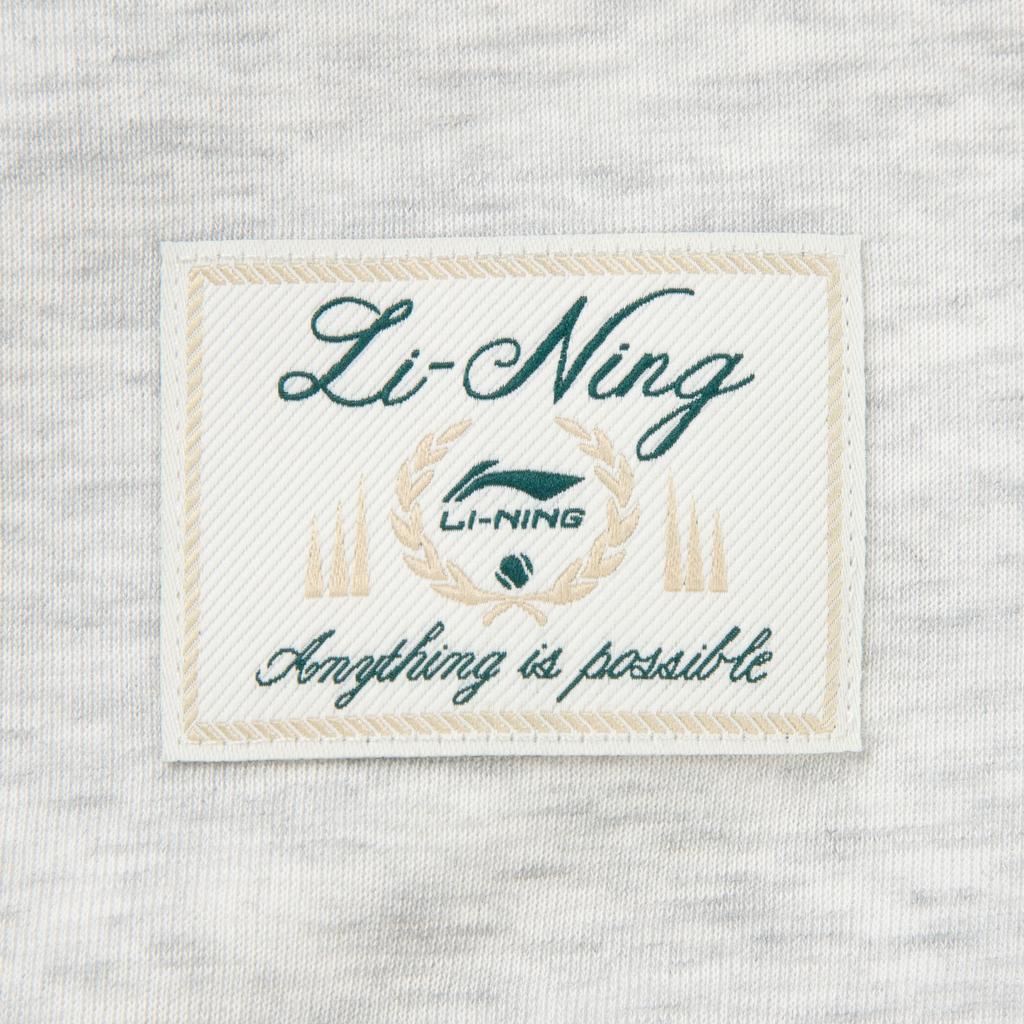 Li Ning Sports Trend Series Quick Dry Cool Round Neck Embroidered Sweatshirt Men Sweatshirt AWDW131-4