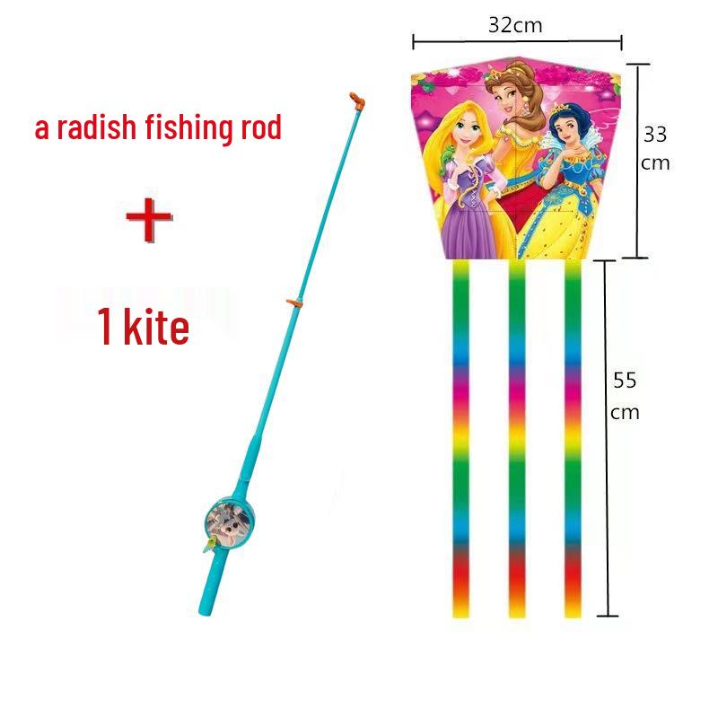 Weifang Traditional Handmade Fishing Rod Kite: Easy-to-Fly Outdoor Parent-Child Fun Kite for Adults & Children
