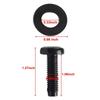 12Pcs M8 Torx Screw Bolt Pillars Windshield Frame Hinge Screw Replacement For Jeep For Wrangler JK 2007-2017 06508953AA