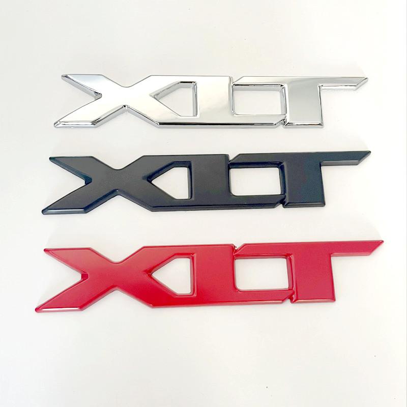 3D Metal Chrome Red Black Logo XLT Emblem Car Badge Rear Trunk Decal For Ford RANGER XLT Sticker Accessories