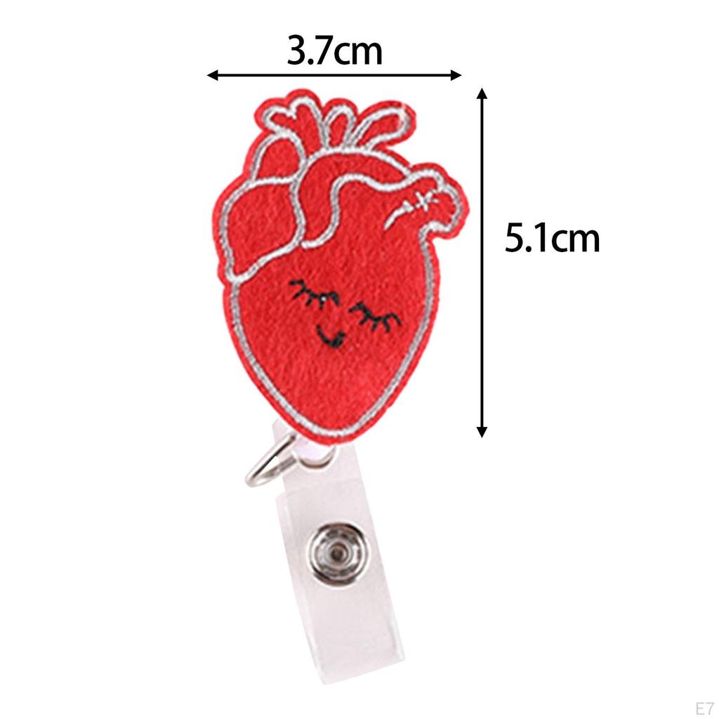 Retractable Badge Holder ID Reel Clip Card Holders Nurse Style A