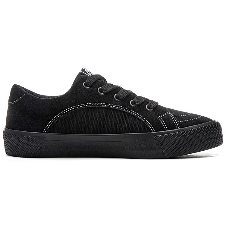 Kappa Casual Versatile Non-Slip Shock Absorbing Low-Top Skate Shoes Unisex Sneakers Black Night-Black K0DU5CC23CJ-990