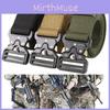 Men Tactical Belt With Automatic Buckle For Outdoor Military Training And Casual Wear