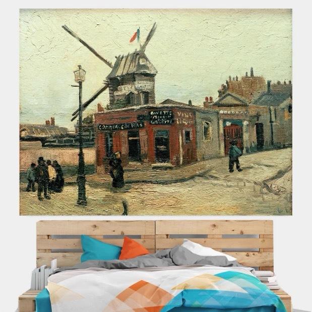 Landscape Background Cloth Ins Hanging Cloth Art Living Room Wall Cloth Bedside Decoration Tapestry Bedroom Wall Blanket