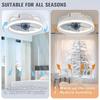 Retro Industrial Ceiling Fan Lamp with Inverter LED - Simple Cross-Border Iron Design for Restaurants