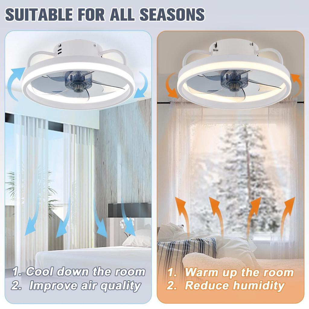 Retro Industrial Ceiling Fan Lamp with Inverter LED - Simple Cross-Border Iron Design for Restaurants