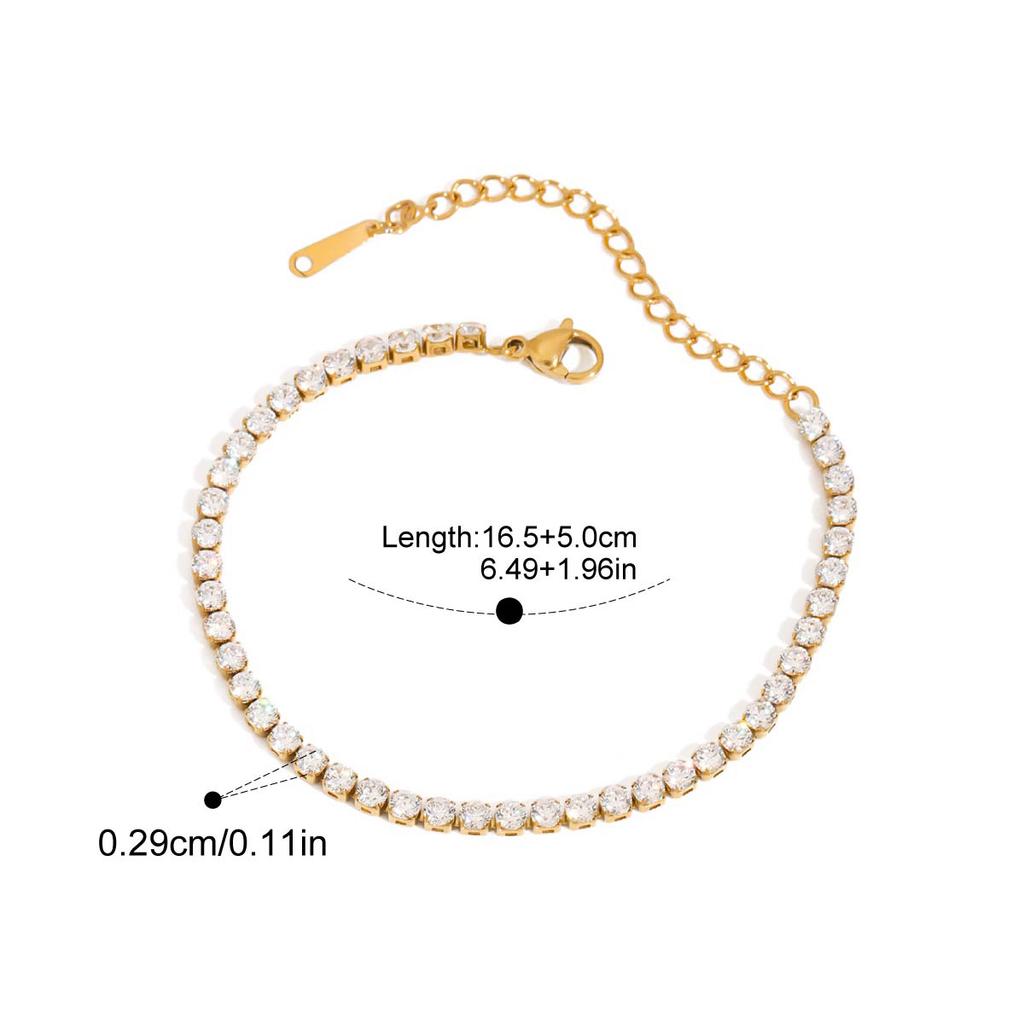 Yori Handmade 3:1 Chain Bracelet Stainless Steel 18K Gold PVD Plated Waterproof DIY Accessories New Gift