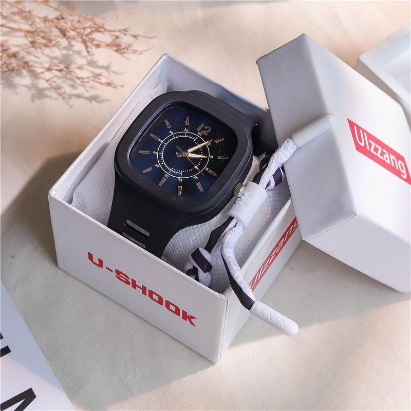 Fashion Women Watches Square Dial Pin Buckle Quartz Watch Women Luxury Ladies Electronic Wristwatches Silicone Female Clock Gift