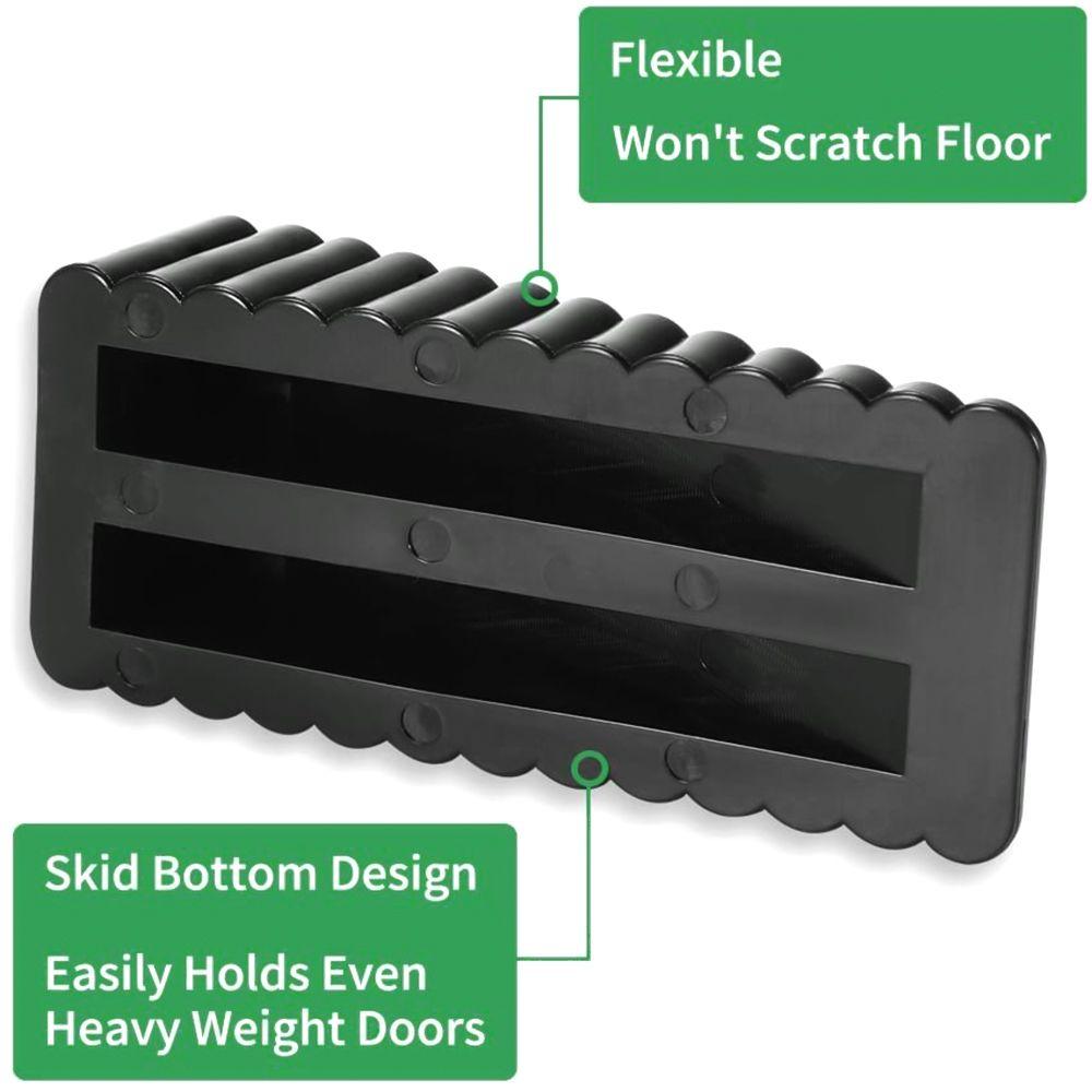 ABS Silicone Self Adhesive Anti-Collision Floor Block Wall Protector Door Stopper Door Wedge