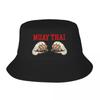 Custom Muay Thai Combat Workout Bucket Hat Unisex Women Fashion Summer Beach Sun Thailand Kickboxing Boxing FisherUnisex Cap