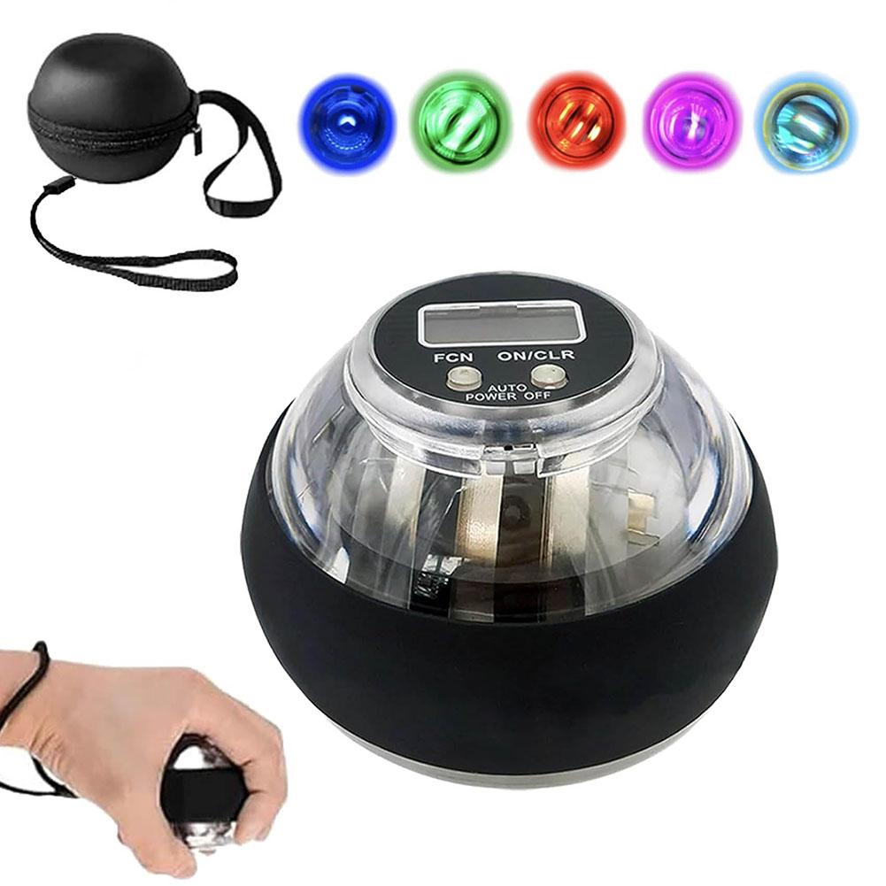 Auto-Start Wrist Power Gyro Ball LED Wrist Ball Power Trainer Balls Gyroscopic Forearm Exerciser Strengthen Arm Muscles Workout