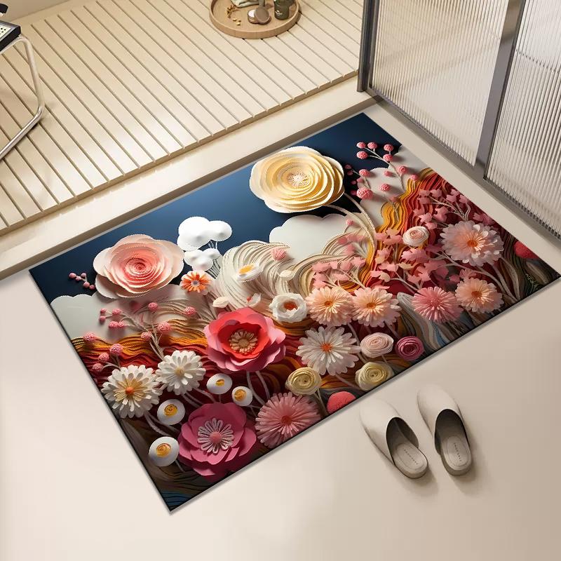 Zachte diatomeeënaarde absorberende vloermat badkamer sneldrogend toiletdeur voetmat toilet toilet antislipmat 40x60cm15.7x23.6in